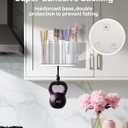 Straw Holder for Cabinet Door - Strong Magnetic Detachable Bottom, Easy to Clean, Dual Use (Countertop/Cabinet), Fits Various Sizes & Irregular Straws (Transparent)