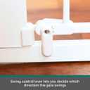 MYPET North States Extra Tall & Wide Walk Thru EasyPass Pet Gate with Patented Adjustable pet Door: 29.75 - 52 Wide Dog Gate. Pressure Mount, No Tools Needed. Dog Gates for House, 41" Tall, White