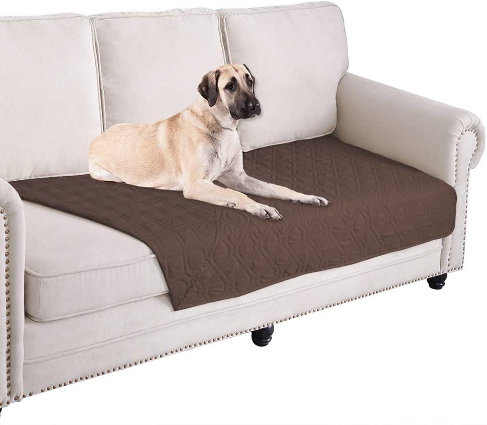 Ameritex Waterproof Blanket Reversible Dog Bed Cover Pet Blanket for Furniture Bed Couch Sofa (30x70 Inch (Pack of 1), Chocolate)