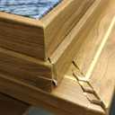 Colorful Tree Rings Framed Canvas Wall Art Set,Abstract Blue and Brown Wood Grain Wall Decor,Nature Modern Annual Ring Texture Artwork for Living Room,Bedroom-24 x36 x3