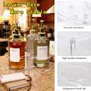 Acrylic Syrup Dispenser Organizer, 360°Rotating Storage Rack for 4 Bottles,Clear Coffee Syrup Bottle Holder for Coffee Station Accessories,Home Bar,Kitchen-Fits 16.9 oz Bottles(Syrup Rack Only)