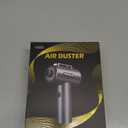 Compressed Air Duster, 110000RPM Ultra-Powerful Electric Air Duster with LED Light, 3-Speed Adjustable, Rechargeable Cordless Mini Blower for Computer, Keyboard, Car, PS5, Outdoor & Home Cleaning