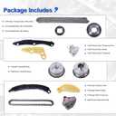 Timing Chain Kit for 2011-2019 Hyundai Santa Fe Sonata Tucson, for 2011-2018 KIA Sorento Optima Sportage, Fits 2.0L 2.4L L4 DOHC G4KJ, Easy to Install OE Standard Replacement Parts