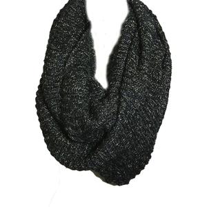 Wrapables Premium Winter Knit Infinity Scarf with Metallic Gold Threading
46"L*14"W