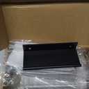 Peaha 5 Pack Black Cabinet Pulls Kitchen Handles Aluminum Alloy Edge Finger Pull 76mm/3in Hole Center