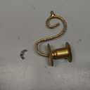 Gold Candle Sconces Set of Two, Brass Color Victorian Royal Wall Sconce, Metal Rustic Candle Holder Baroque Home Wall Decor for Living Room, Dining Room, Bedroom, Fireplace, Hallway, Window