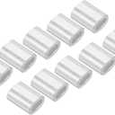 100 Pack Aluminum Crimping Loop Sleeve Oval - 0.5mm Wire Rope Fastener Apply for Garden Fence (5mm)