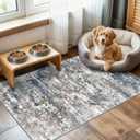 Runners for Hallways Ultra Non-Slip 2x4 Washable Kitchen Rug Abstract Tear and Stain Resistance No Pile Hand-Woven Style Lightweight Runners for Entryway, Laundry Room, Bedside, Multi