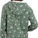 Billabong Women's Full Zip Oversized Sherpa Lined Hoodie Jacket (S)