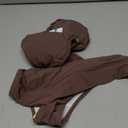 TASHEHE Women's Triangle Ruched Bikini Set Sexy Two Piece Swimsuit Halter Sliding Rings Bathing Suit (Small, Coffee Brown)