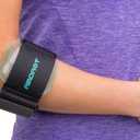Aircast Pneumatic Armband: Tennis/Golfers Elbow Support Strap, Black (Gray)