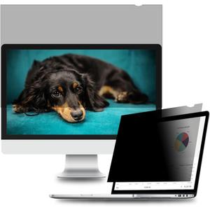 24 Inch - 16:9 Aspect Ratio - Computer Privacy Screen Filter for Widescreen Monitor - Anti-Glare - Protects Eyes from Harmful Glare and Blue Light [WELINC Light]
