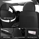 Leather Full Set Seat Covers for Subaru Crosstrek 2016-2026, Black