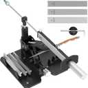 Upgraded XARILK Professional Knife Sharpening System GEN2, Heavy-duty | Aluminum Precision Knife Sharpener Tool & Sharpening Kit W/Diamonds (320# 800# 2000#)