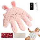 Baby Soothing Palm, Baby Patter for Sleep, Baby Startle Prevention Hand Glove, Electric Baby Hand Sleep Soothers Pillow, Red Bean Filling, Cute for Newborns, Baby Girl, Baby Boy (K)