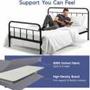 BlissBoard Bunkie Board Queen Size 60"x80", Bed Boards for Under Mattress, Quiet & Moisture-Resistant Support for Sagging Mattress, Fits Metal Frames & Platform Beds, 10mm