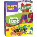 Fruit Roll-Ups, Fruit by the Foot and Gushers Fruit Flavored Snacks Variety Pack, Gluten Free, 16 Pouches, 10.2 oz (EXP 05/13/27)