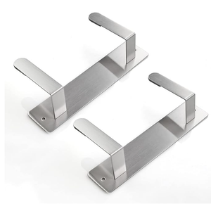 Stainless Steel Wall Mounted Pot Lid Holder Organizer Cutting Board Storage Rack Punch-free Multifunctional Kitchen Shelf 2 PCS50+ bought in past month