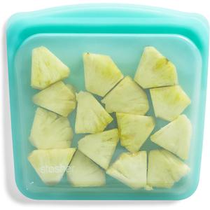 Stasher Premium Silicone Reusable Food Storage Sandwich Bag, Aqua, Microwave, Sous Vide, Dishwasher, Oven and Freezer Safe, BPA Free, Leak-free, Eco-friendly, 28 Oz (Single)
