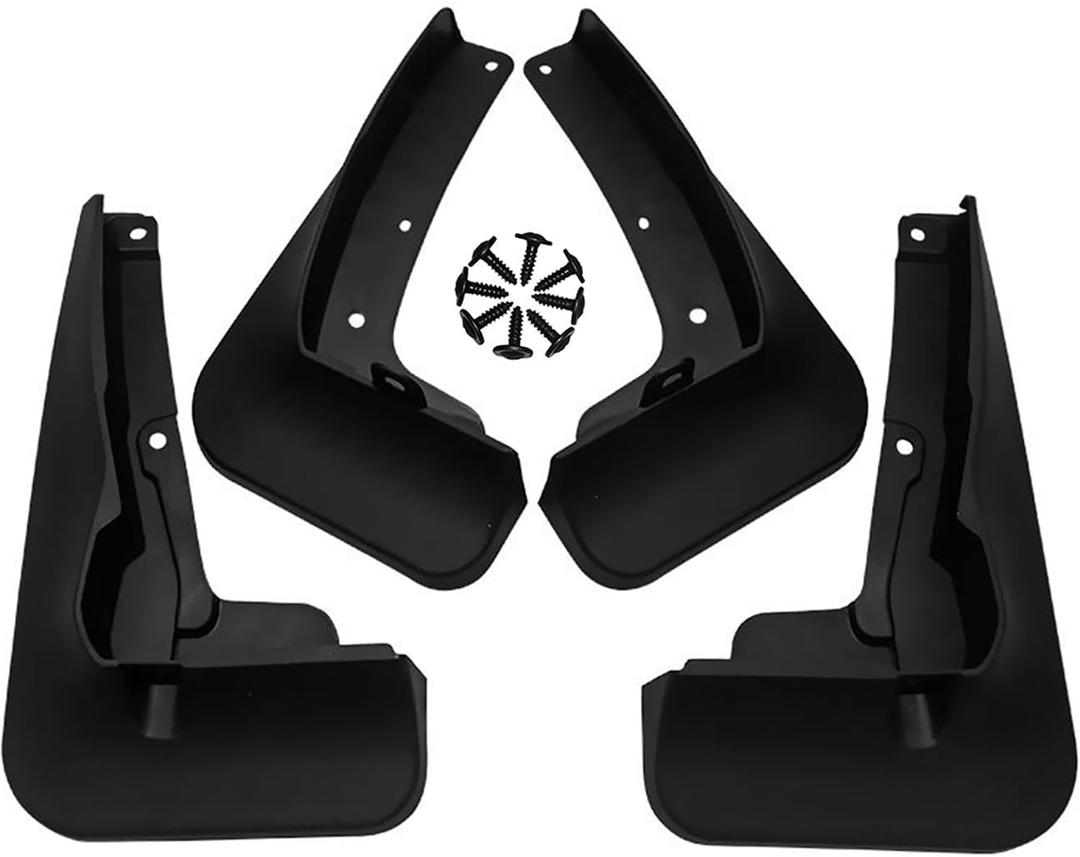 Upgraded Mud Flaps for 2010-2018 Dodge Ram 1500/2500/3500 Without Fender Flares MudFlaps Accessories, Front and Rear Splash Guards No Drilling Mud Guards