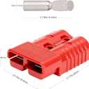 Spurtar 175A Battery Quick Connect/Disconnect, 1/0 AWG Wire Harness Plug, 12-36V Quick Connect Jumper Cables for Car ATV Lifts Motors Trailer Towing Winch, 4Pcs, Red