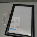 SnapeZo Weather Resistant Black Poster Frame 8.5x11 Inches, Outdoor Profile, Outdoor Poster Display Unit