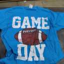 Football Player Vintage T-Shirt, Blue, Large