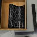 Wooden Money Saving Box Cash Vault with Numbers Challenge Target and Phoframe with Dual Function 10,000 7,000 5,000 3,000 1,000 500 Suitable for Adults and Children (Black)