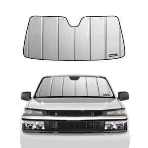 Pigenius Windshield Sunshade for Chevy/GMC Colorado/Canyon 2004-2012, Metallic Silver Finish