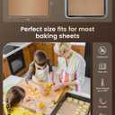 Parchment Paper Sheets, 9x13 In Non-Stick Precut Baking Parchment for Baking, Grilling, Air Fryer, Steaming, and More (Unbleached) - Quarter Sheet Size, Perfect for Bread, Cakes, Cookies, 100PCS
