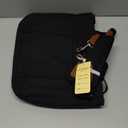 KKXIU Multi Pocket Tote Bag with Multi Pockets,multi functional tote bag with satchel handle(black)