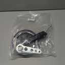 Wheelchair Accessories Caster Assembly with Aluminum Front Fork, Installing 6 Inch Solid Caster. Fit for Front Wheel Installation of Most Manual Wheelchairs and Children's Wheelchairs (Black 1 Ea)