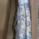 COLAMY Tufted Dining Chairs Set of 2, Accent Parsons Diner Chair Upholstered Fabric Stylish Kitchen Chairs with Solid Wood Legs and Padded Seat, Leaf Pattern