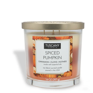 Candle 14oz Tuscsny Pumpkin