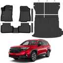 Floor Mats & Cargo Mat & Backrest Mat Custom for Forester Hybrid 2025 2026 | Door Sill Guards, All Weather TPE Full Set Floor Liners Trunk Mat for Forester 2025 Plug-in Hybrid Accessories, Black