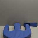 ASkinds Patient Turning Device Paralysis Bed Rest Nursing Help The Elderly Turn Over PU Leather Anti-Decubitus Multifunctional UU-Shaped Waterproof Transfer Pad, Blue