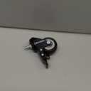 2 Inch Swivel Caster Wheels Set of 12 Metric M8 15mm Threaded Stem Rubber Wheels Double Locking 440 lb Capacity for Cart Desk Furniture Carpet Hardwood Floor 360 Polyurethane No Noise