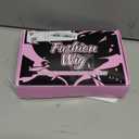 Black Short Wavy Wig for Women Lace Hairline Bob Style Synthetic Heat Resistant - Natural Appearance for Everyday Hairstyle 14 Inch