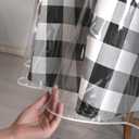 Hiasan 54 Inch Round Clear Plastic Tablecloth - 100% Waterproof Oilproof Stain Resistant Wipeable Transparent Vinyl Table Cloth Protector