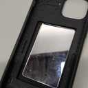 GOOSPERY Magnetic Door Bumper Compatible with iPhone 13 Mini Case, Card Holder Wallet Easy Magnet Auto Closing Protective Dual Layer Sturdy Phone Back Cover - Black