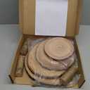 Cupcake Stand Wood Dessert Stands 4 Tier Cupcake Tower Large Cupcake Display Stand Rustic Cupcake Tier Stand for Woodland Baby Shower Decorations/Wedding/Birthday/Party/Farmhouse Decor