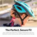 Schwinn Thrasher Helmet for Kids, Size 55-58 cm for Kids 8-14, Lightweight Microshell, Adjustable Dial & Straps, Interior Padding, Air Vents, Visor, Helmet for Boys and Girls, Teal