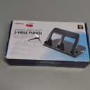 Officemate Medium Duty 3 Hole Punch with Ergonomic Handle, 30 Sheet Capacity, Black (90088)