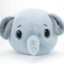 Ellie Puffy Elephant Stuffed Animal (12 in) - Stuffed Elephant Plush Pillow - Plush Elephants Gifts - Cute Plushies Peluches - Plush Toys Stuffy - Cute Pillows