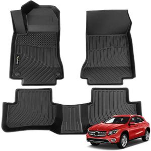 Wailtnb-Mats for Mercedes Benz 2014-2019 CLA & 2015-2020 GLA 180 200 250 45 AMG Floor Mat All Weather Floor Liner Car Mat for Benz GLA Custom Fit Automotive Full Set Accessories