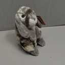 Living Nature Grey Sitting Lop Eared Rabbit Stuffed Animal | Fluffy Rabbit Animal | Soft Toy for Kids | 7 inches