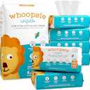 Whoopsie Wipes – The Original 100% Pure Cotton Dry Baby Wipes – Ultra Soft, Unscented, Chemical-Free Wipes for Sensitive Skin – Use Dry or Add Water for Wet Wipes – 5 Packs (600 Count)