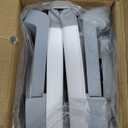 MoreFeel Collapsible Baby Bathtub for Newborn with Thermometer & 1 Hooded Towel & 1 Soft Floating Cushion,Portable Travel Bathtub with Drain Hole, Durable Foldable Baby Tubs for Infants to Toddler (Grey)