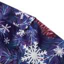 fohemr Mens Christmas Novelty Shirt Ugly Santa Claus Button Down Long Sleeve Funny Holiday Costume Shirts for Party (Blue, XXL)