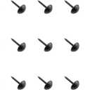 Maxmoral 15PCS Hardware Brass Tack 16mm Furniture Decoration Stud Cap Nail Thumb Tack Brass Fastener Furniture Nailheads Decorative Edge Antique Brass Black for Woodworking Decoration